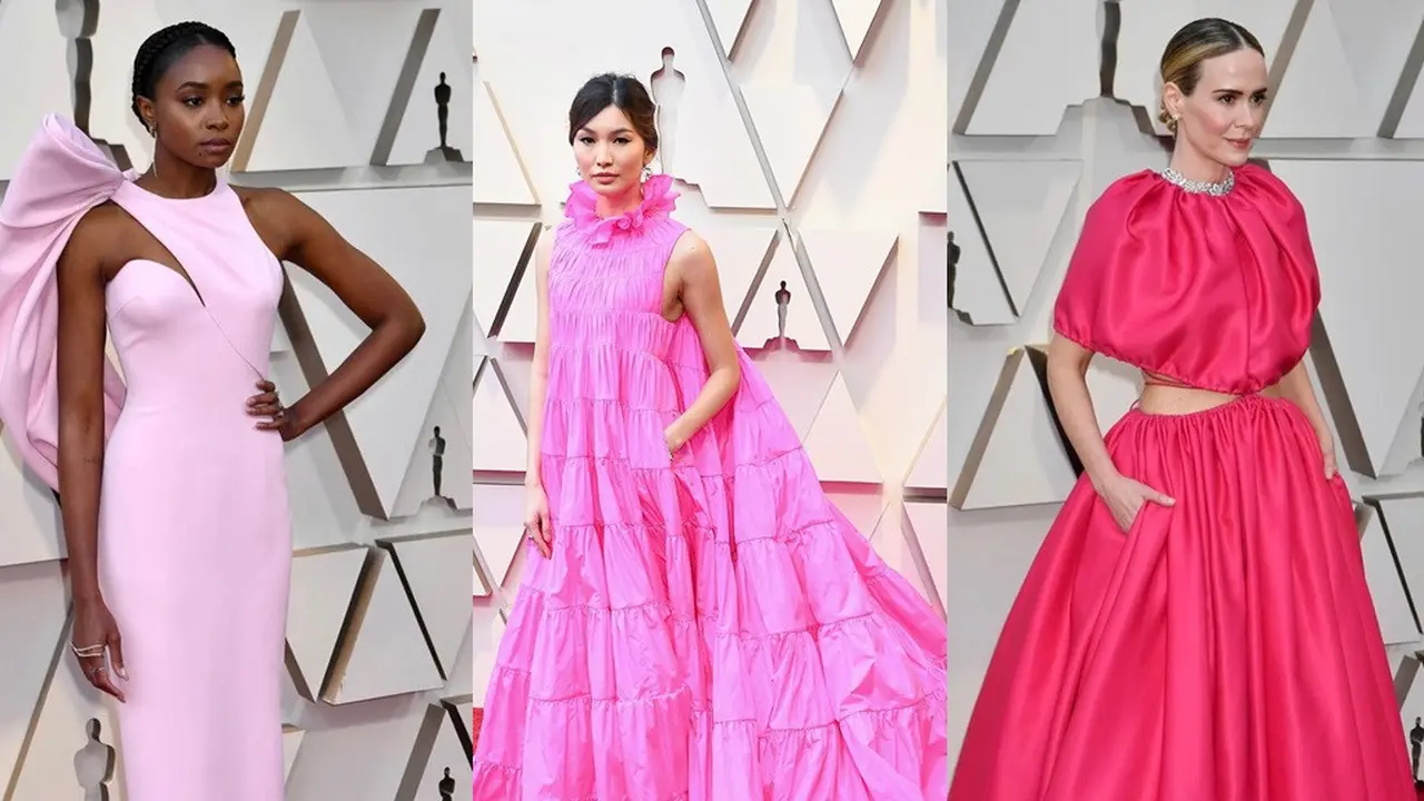 Parade Gaun Merah Muda di Oscar 2019