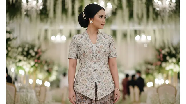 Ide Aksesoris Sepatu untuk Atasan Brokat dan Bawahan Batik (Image by Gemini AI)