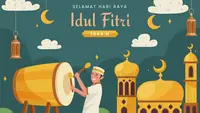Ilustrasi Idulfitri, Idul Fitri, Lebaran. (Image by Freepik)