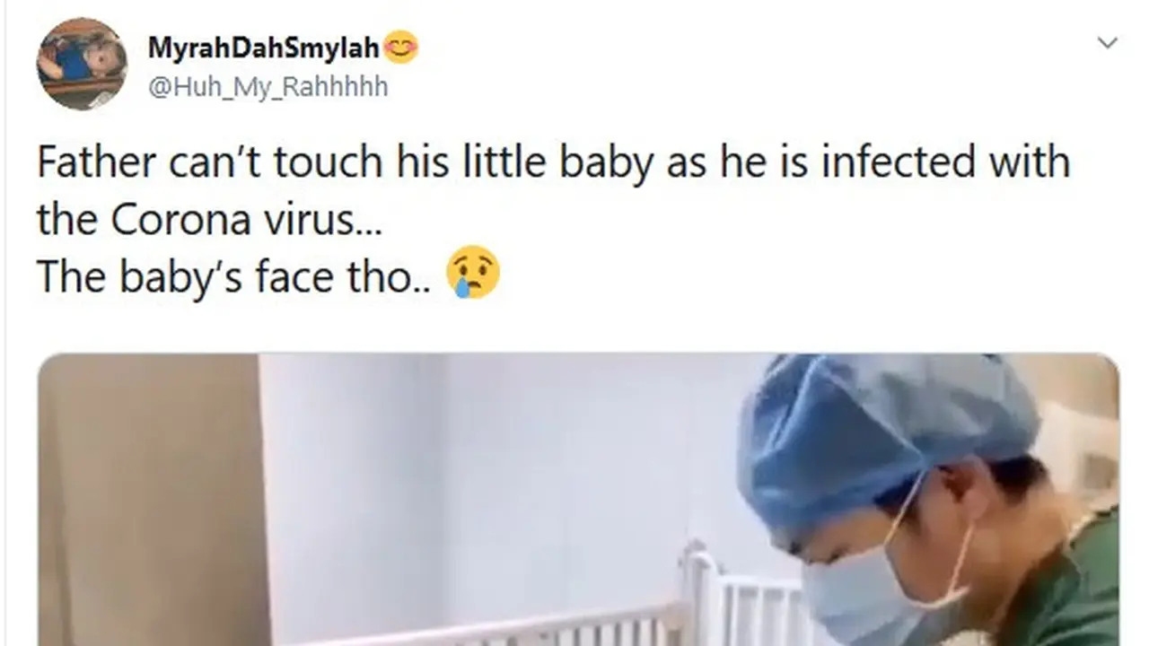 kisah haru bayi terinfeksi corona