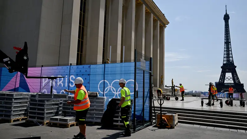 Suasana Kota Paris Jelang Pembukaan Olimpiade 2024