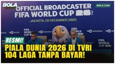 TVRI resmi memegang hak siar Piala Dunia 2026 yang digelar di AS, Kanada, dan Meksiko pada Juni 2026. Sebanyak 104 pertandingan akan disiarkan gratis lewat FTA dan OTT demi akses inklusif bagi seluruh masyarakat Indonesia.