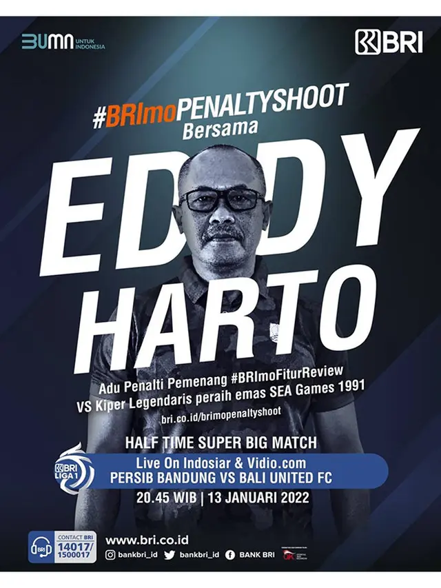 #BRIPenaltyShoot dengan kiper legendaris Timnas Indonesia.