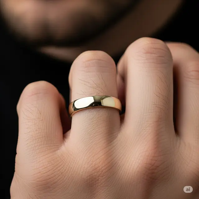 Model Cincin Pria Elegan untuk Nikah. Foto: Gemini