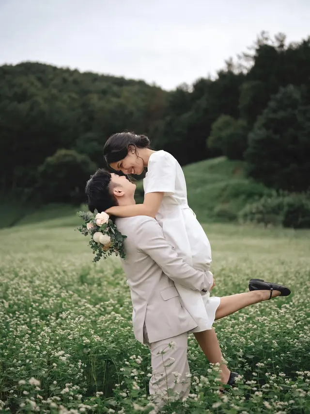 7 Potret Prewedding Putri Helmy Yahya dengan Pria Asal Korea Selatan, Curi Perhatian