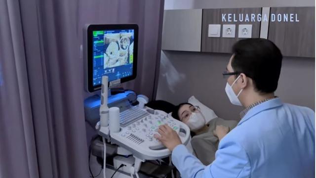 7 Momen Nella Kharisma Jalani USG Kandungan, Ditemani Suami dan Anak