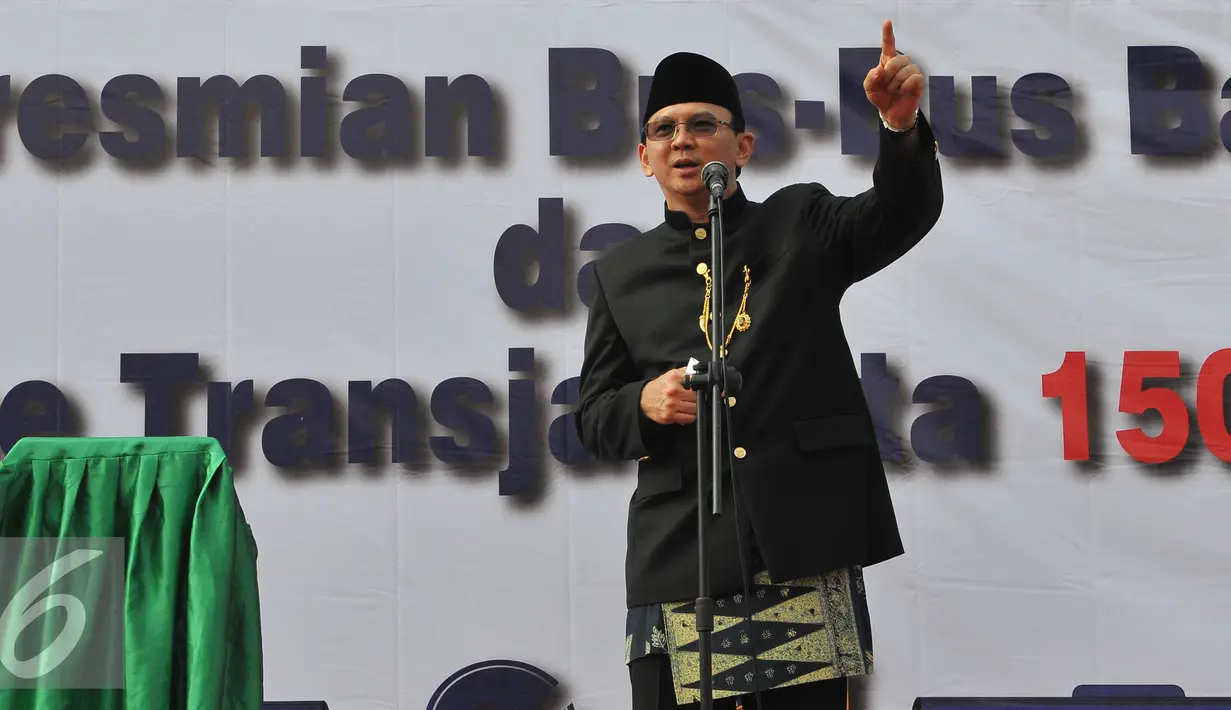Gubernur DKI Jakarta, Basuki Tjahaja Purnama. (Liputan6.com/Herman Zakharia)