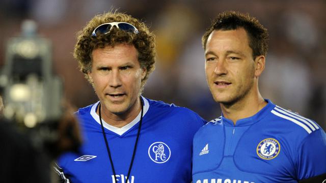 Will Ferrell dengan kapten Chelsea, John Terry  (Liputan6)