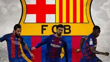 Barcelona - Ardan Turan, Andre Gomes, Ousmane Dembele (Bola.com/Adreanus Titus)