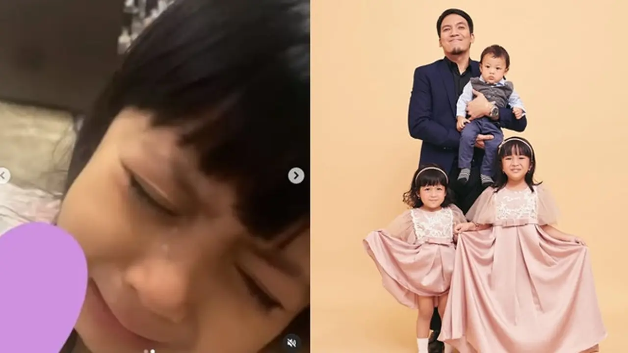 6 Momen Kompak Desta Bareng Ketiga Anaknya, Menangis Lihat Ayah Kalah Pingpong