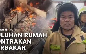 Puluhan Rumah Kontrakan Terbakar