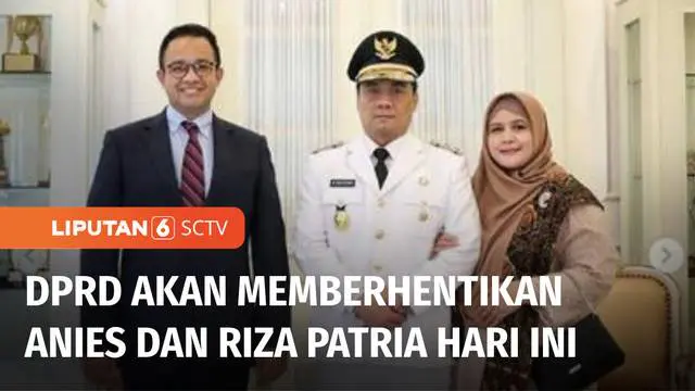 Hari ini, Selasa 13 September, DPRD DKI Jakarta akan menggelar Rapat Paripurna untuk mengumumkan pemberhentian Gubernur DKI Jakarta Anies Baswedan dan wakilnya Ahmad Riza Patria. DPRD DKI Jakarta memiliki waktu 30 hari atau satu bulan untuk mengumumk...