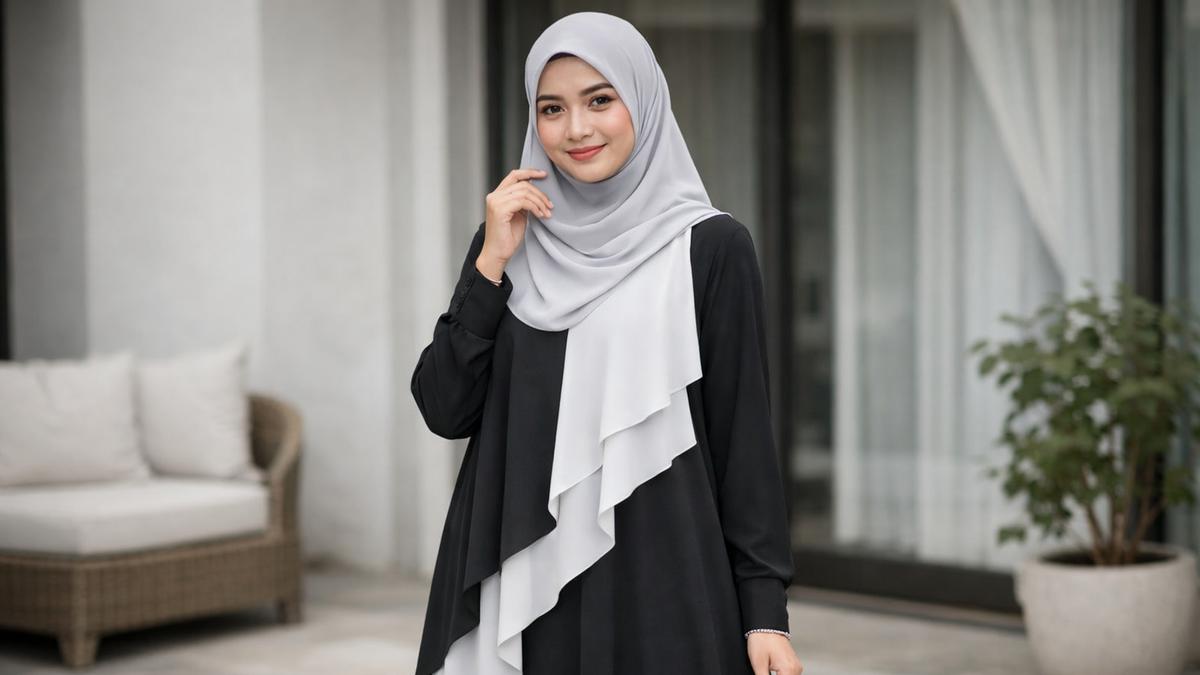 7 Model Gamis Kombinasi Jumbo yang Simpel, Elegan, dan Timeless