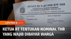 Surat kewajiban memberikan tunjangan hari raya yang diedarkan pengurus salah satu RT di Kelurahan Kapuk, Cengkareng, Jakarta Barat, menjadi polemik. Warga setempat keberatan, karena pengurus RT menentukan nominal yang harus diberikan oleh warga.