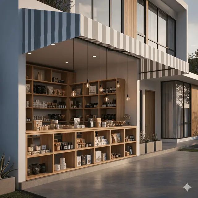 Desain Warung Mini di Sudut Rumah Tanpa Renovasi Besar. Gemini