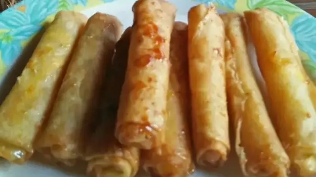 Resep lumpia nangka karamel. (dok. Cookpad @cook_13355883)