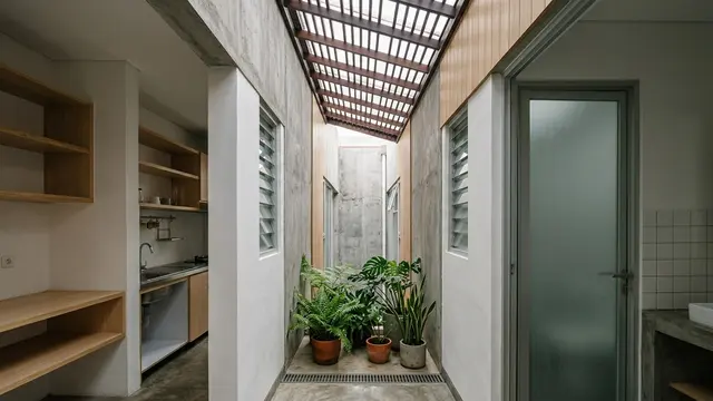 Ide Desain Rumah dengan Lahan Sempit (AI Generated)