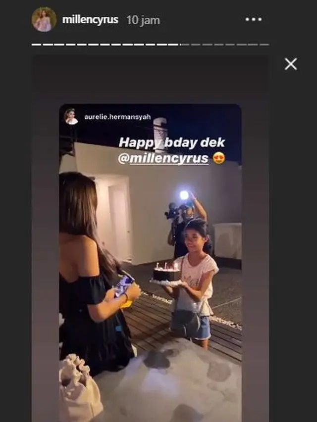 6 Momen Ulang Tahun Millen Cyrus ke-21, Dapat Kejutan dari Keluarga Ashanty