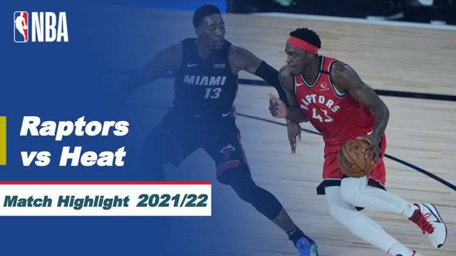 Berita Video, Highlights NBA, Toronto Raptors Raih Kemenangan di Kandang Miami Heat 124-120 pada Minggu (30/1/2022)