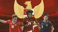 Timnas Indonesia - Egy Maulana Vikri, Yakob Sayuri, Witan Sulaeman (Bola.com/Adreanus Titus)