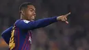 Malcom. Striker 24 tahun ini didatangkan Barcelona dari Bordeaux pada musim 2018/2019 dengan biaya 41 juta euro. Ia hanya tampil dalam 24 laga dengan mencetak 4 gol. Ia lantas dilepas ke Zenit St. Petersburg di musim berikutnya dengan nilai transfer 40 juta euro. (Foto: AFP/Lluis Gene)