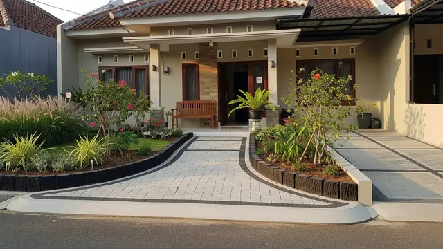 Ide Halaman Depan Rumah yang Mudah Dirawat oleh Lansia/Gemini AI