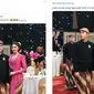 Editan kocak ala netizen saat Gibran ganggu sesi foto Kaesang dan Erina Gudono. (Sumber: Twitter/kaesangp/mk_anam)