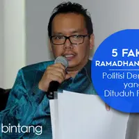 Politisi partai Demokrat, Ramadhan Pohan, diduga telah melakukan penipuan saat pencalonan Pilkada Sumatera Utara. (Via: Helmi Fithriansyah/Liputan6.com | Digital imaging: Muhammad Nur Fajri)