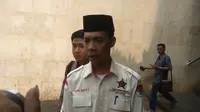 Ketua Bidang Hukum Repdem Fajri Safii usai diperiksa di Gedung Ditreskrimum Polda Metro Jaya, Rabu, 9 Agustus 2017.