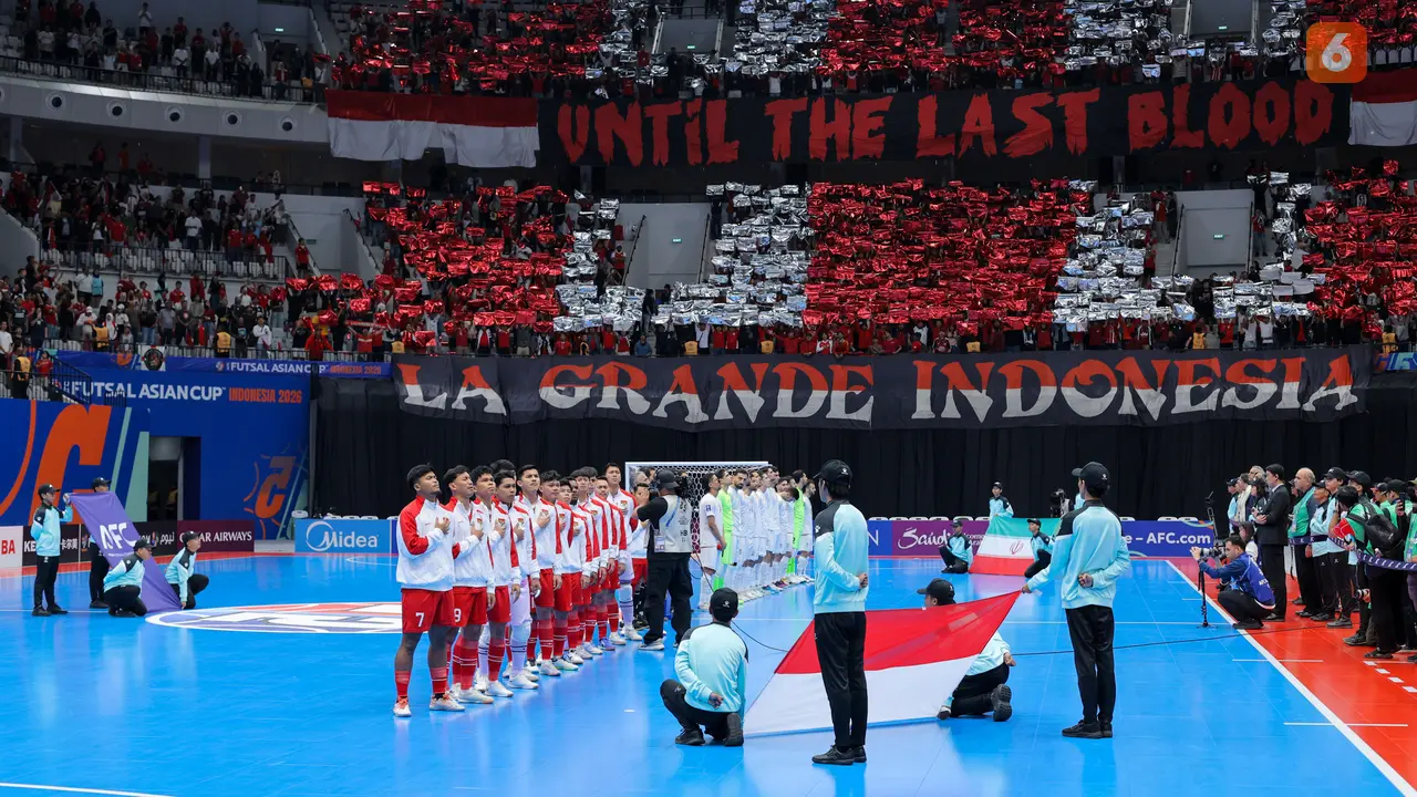 Foto: Berikan Perlawanan hingga Titik Darah Penghabisan, Timnas Futsal Indonesia Tunduk dari Iran Melalui Adu Penalti di Piala Asia