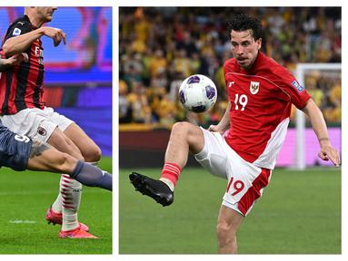 Persib akhirnya mengumumkan rekrutan baru mereka untuk mengarungi BRI Super League 2025/2026, Rabu (27/08/2025). Skuad Maung Bandung resmi mendatangkan Thom Haye (kanan) dan Federico Barba (kiri) sebagai penggawa anyar mereka. Pengumuman transfer dua rekrutan baru tersebut disiarkan eksklusif melalui TVRI Jawa Barat. (Foto kolase: AFP)