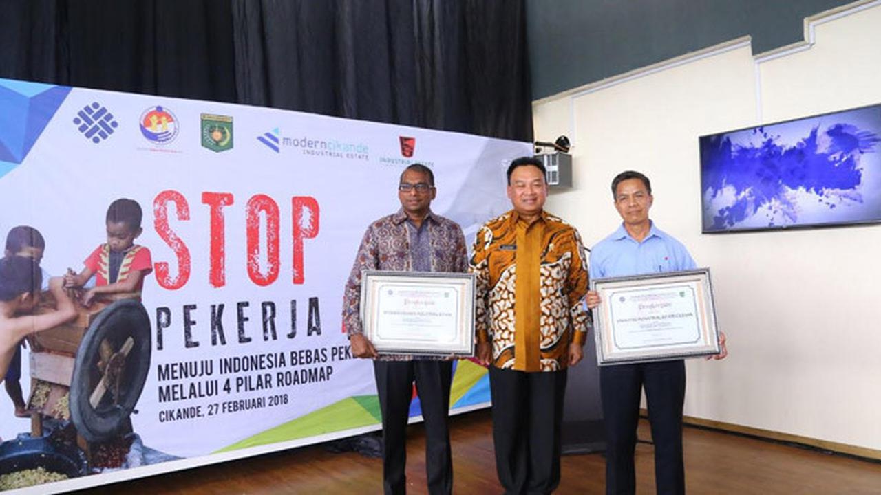 Kemnaker Tetapkan 2 Kawasan Industri di Banten Jadi Zona Bebas Pekerja Anak 