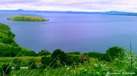 Siapa sangka danau Toba yang menjadi danau terbesar se Asia Tenggara itu juga terdapat pulau-pulau lainnya.
