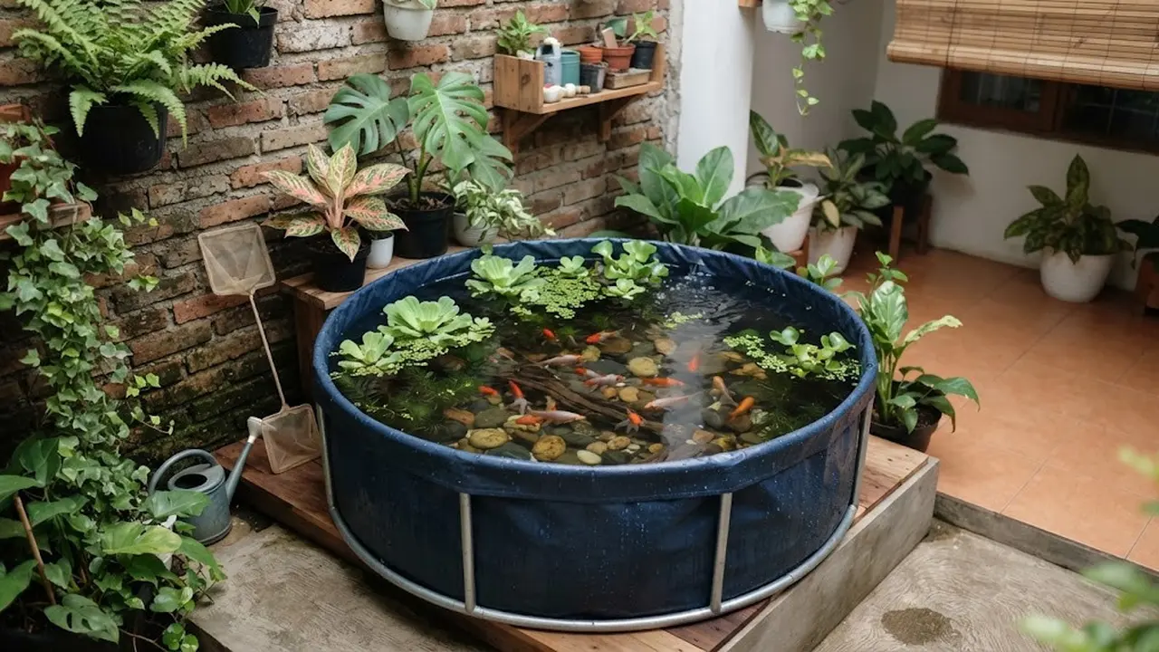 Ide Kolam Ikan dari Terpal untuk Pemula