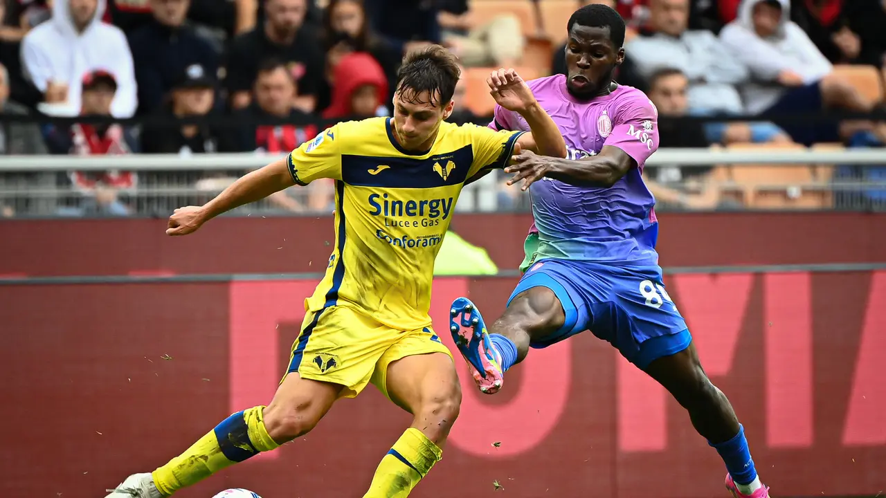 Gelandang AC Milan, Yunus Musah.