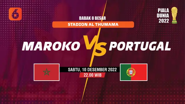 PIALA DUNIA 2022 Maroko vs Portugal