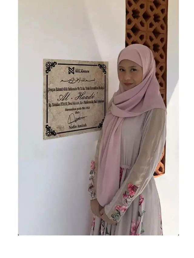 7 Momen Nadin Amizah Resmikan Musala yang Dibangunnya, Jadi Mimpi yang Terwujud