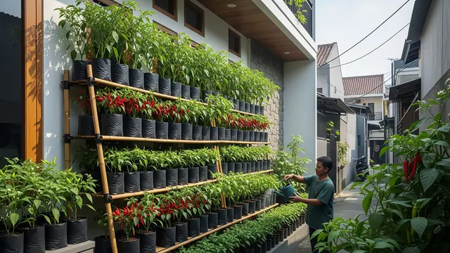 7 Inspirasi Kebun Cabai Polybag yang Mudah Dirawat untuk Rumah Kota, Hemat Lahan dan Tetap Produktif