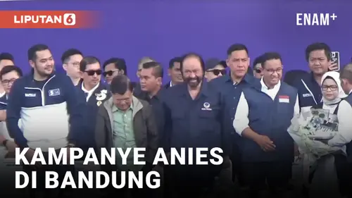 VIDEO: Ditemani Surya Paloh, Anies Kampanye di Bandung