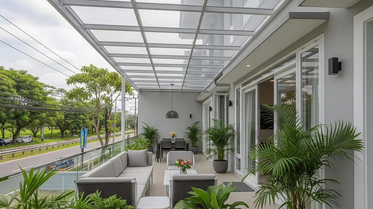 Desain Teras untuk Rumah yang Menghadap Jalan Raya