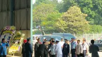 Wapres Jusuf Kalla di Lanud Halim Perdanakusuma, Jakarta. (Liputan6.com/Nanda Perdana Putra)