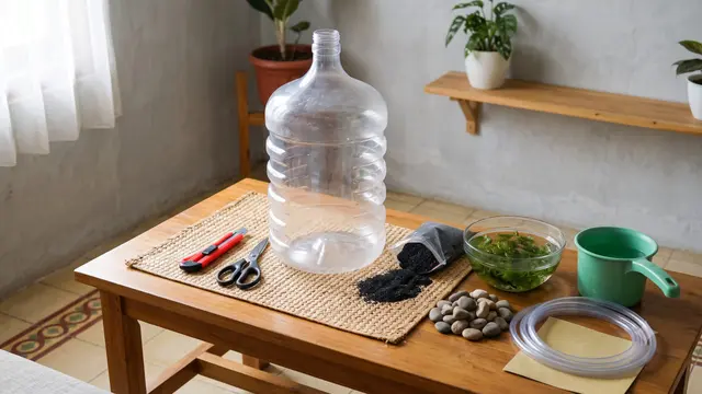 Membuat Kolam Mini Galon Bekas Tanpa Aerator