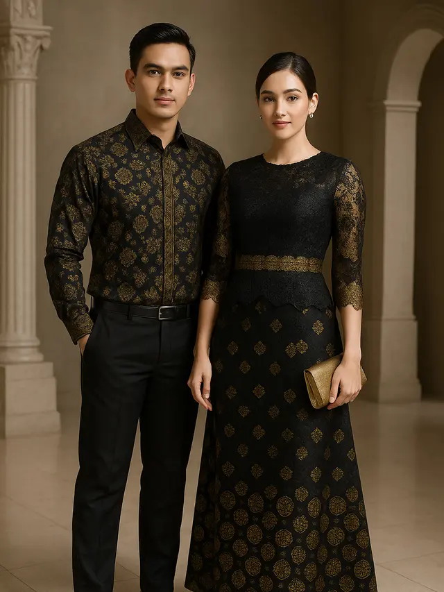 7 Inspirasi Model Batik Kombinasi Brokat Sarimbit Terbaru 2025, Tampil Kompak dan Elegan untuk Acara Formal