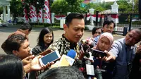 Agus Yudhoyono mendatangi Istana Presiden (Liputan6.com/Ahmad Romadoni)