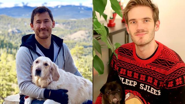 Markiplier (Mark Fischbach) dan PewDiePie (Felix Kjellberg)