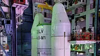 Chandrayaan-2 memiliki tiga modul, Orbiter, Lander yang disebut Vikram, dan Rover yang disebut Pragyan, yang berarti 'kebijaksanaan' dalam bahasa Sansekerta. (ISRO)