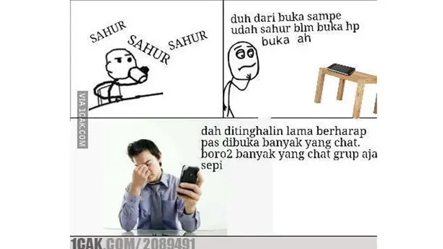 6 Meme Sahur Orang Jomblo Ini Kocak Sekaligus Bikin Geregetan