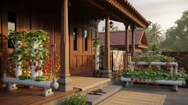 Cara Bikin Kebun Buah Mini Hidroponik di Teras Rumah Kampung, Ini 6 Panduannya