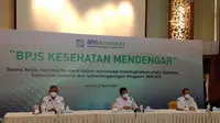 Acara BPJS Mendengar, Senin, 8 Maret 2021. (Foto: Liputan6.com/Giovani Dio)