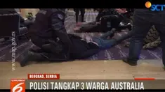 Ketiga pria itu ditangkap terkait dengan temuan 1.280 kilogram kokain senilai 400 juta dolar Australia.